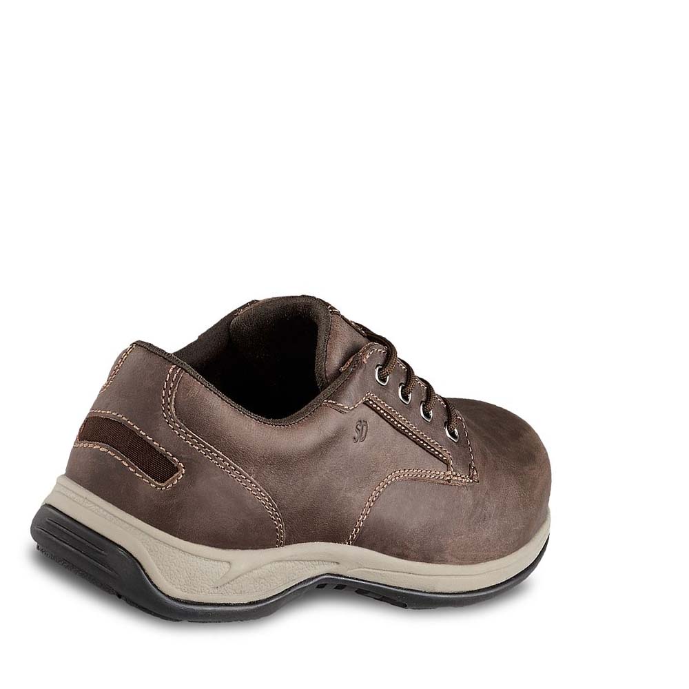 Red Wing Safety Toe Oxford Work Women's Safety Shoes Coffee | ZA 116QMA